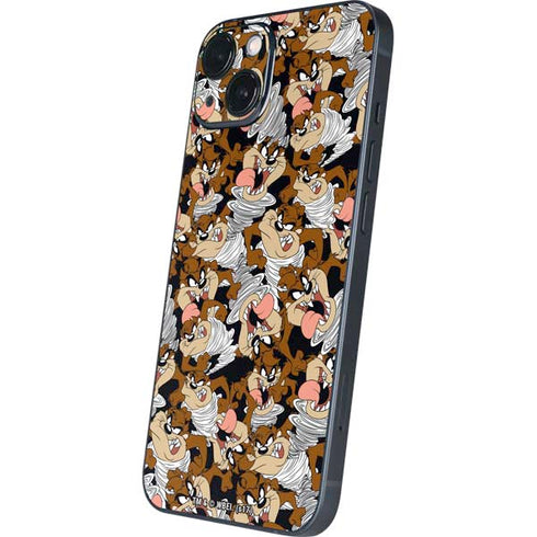 Looney Tunes Taz Super Sized Pattern iPhone Skins